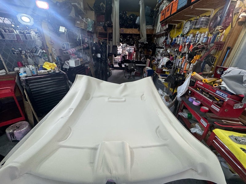 フォルクスワーゲンCC 天井張り替え後 ライトグレー生地で仕上げたライナー単体